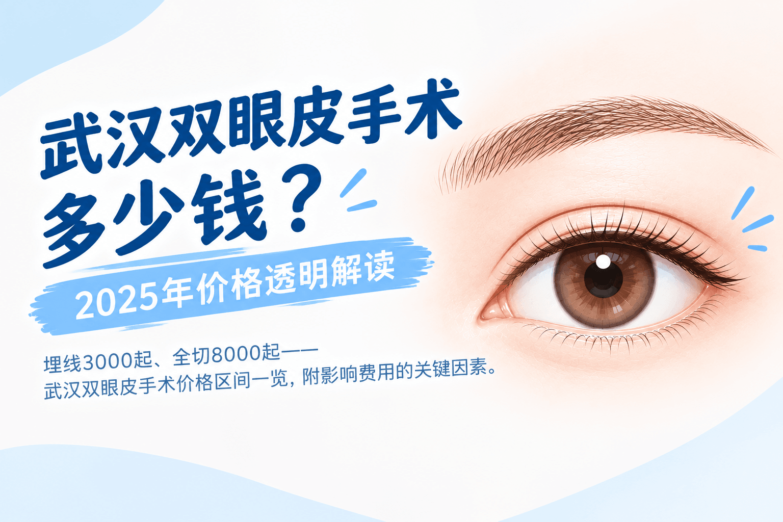 武汉双眼皮手术多少钱？2025年价格透明解读